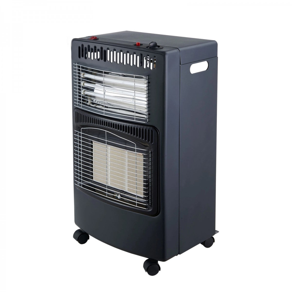 Soba mobila Hausberg HB-1022, alimentare cu gaz GPL si curent electric, 4200W, 3 trepte de putere