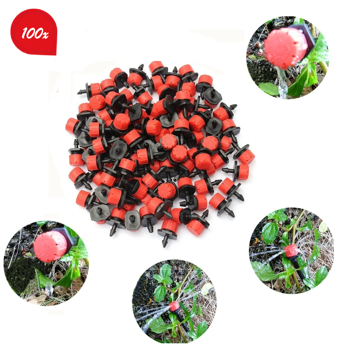 SET 100 PICURATOARE REGLABILE PENTRU IRIGAT