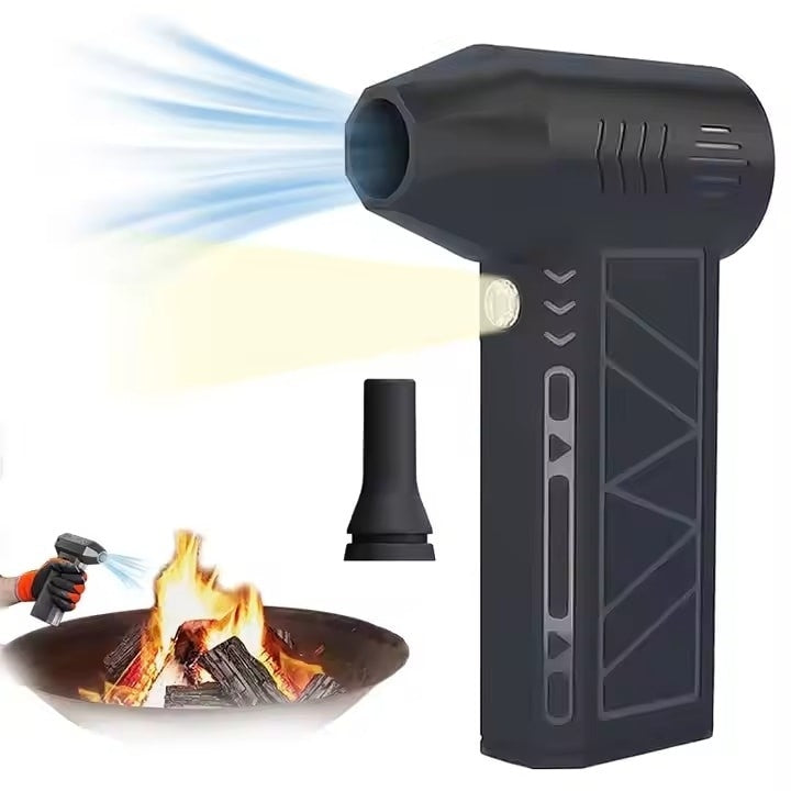 Suflanta aer comprimat, portabila, multiple trepte de viteza, lanterna, incarcare USB