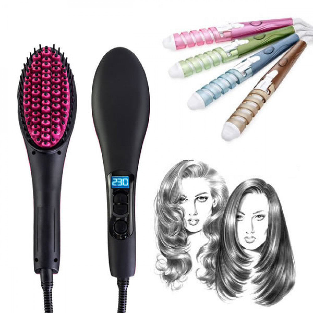 Placa Simply Straight Ondulator Par Ceramic Set Profesional Rezultate Garantate TeleshopTV