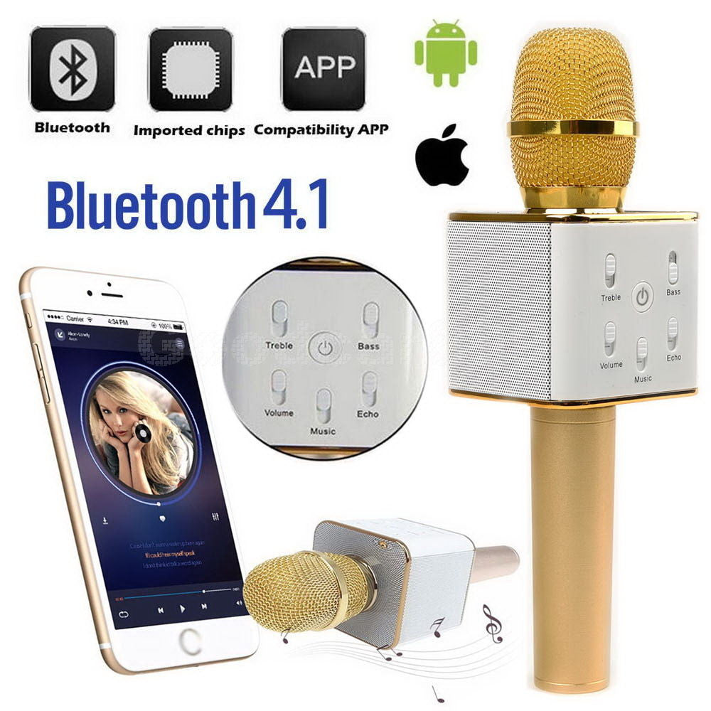 Microfon Profesional Wireless Karaoke Boxa Bluetooth Original TeleshopTV
