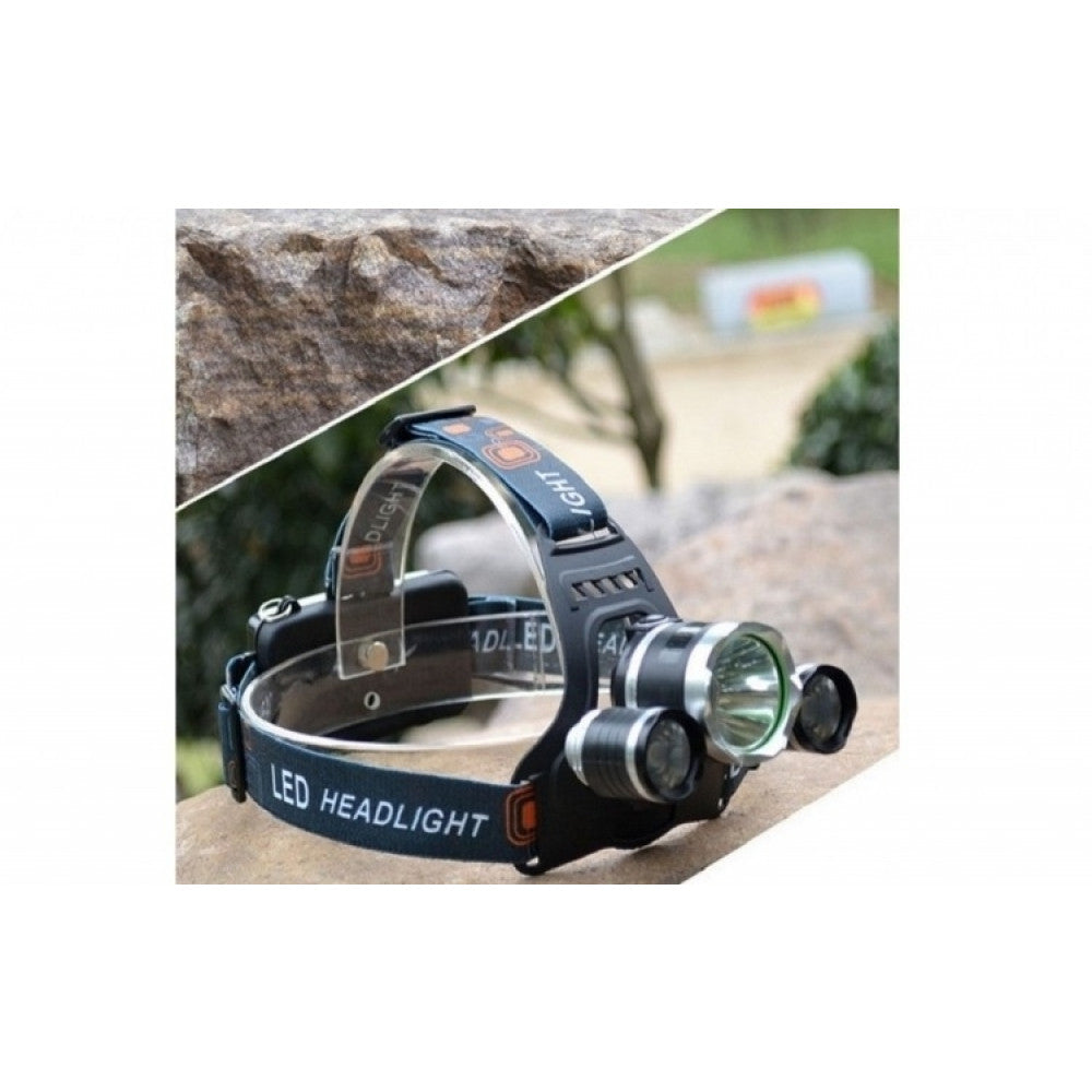 Lanterna frontala reincarcabila cu Zoom si LED Cree 5W
