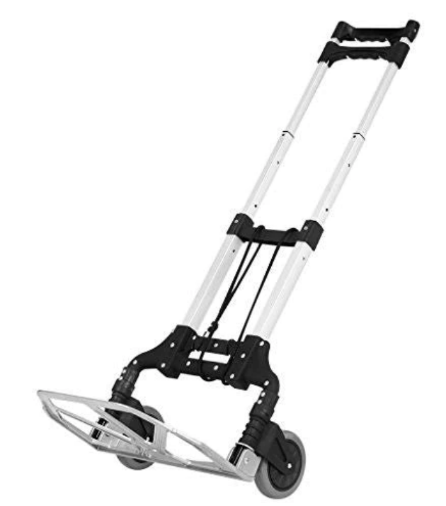 Carucior multifunctional pliabil cu platforma si roti max 70kg, extensibil, sistem antialunecare, 100cm