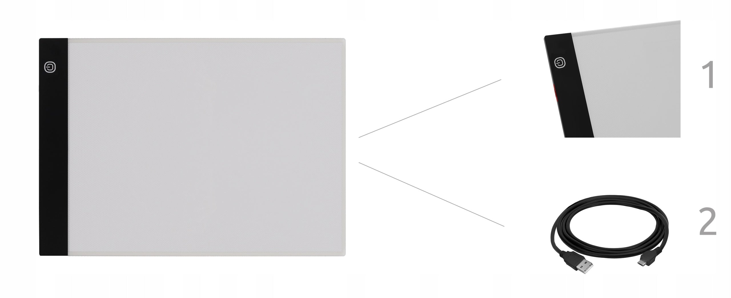 Tableta LED cu proiectare lumina pentru copierea desenelor, A4, Alimentare USB