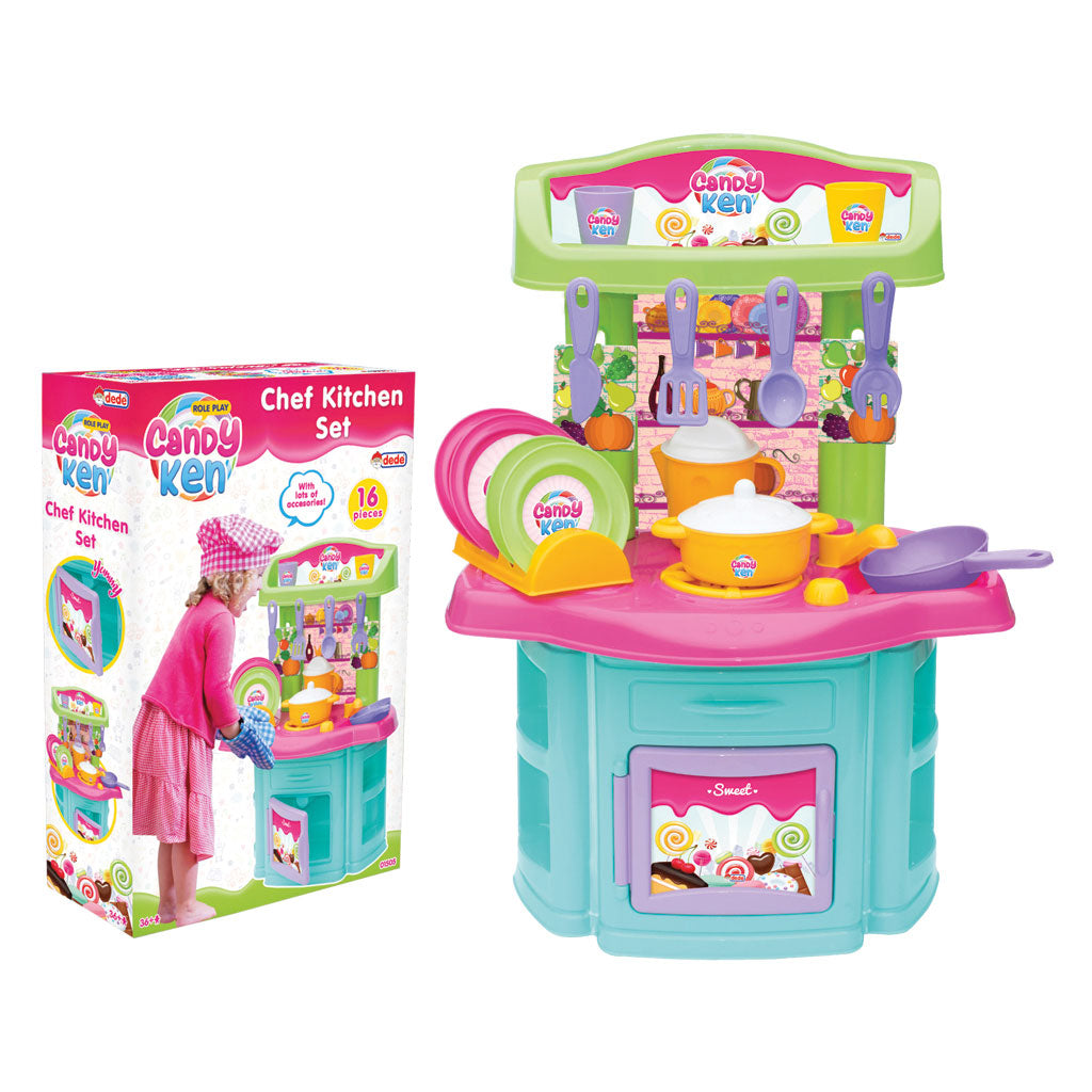 Bucatarie pentru copii, 16 accesorii, 58 cm