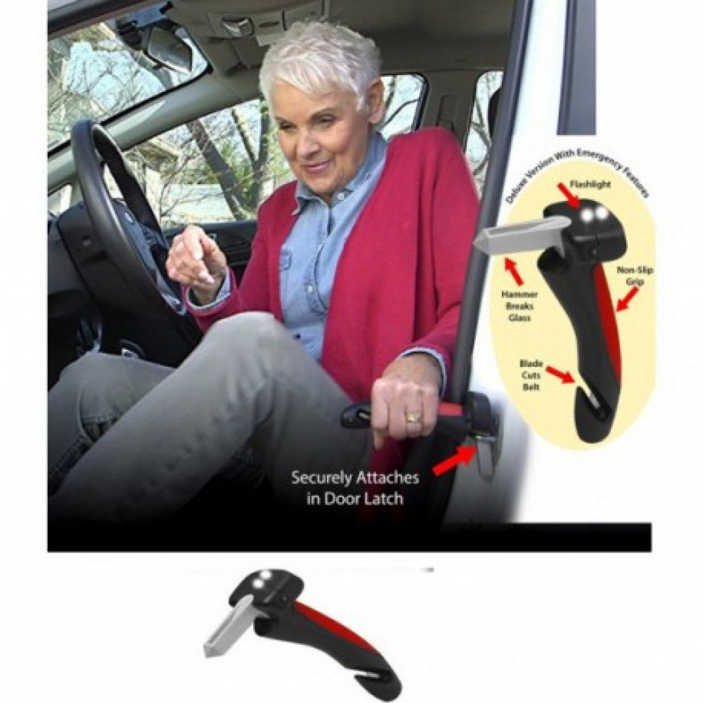 Maner auto ajutator multifunctional dotat cu 2 LED-uri