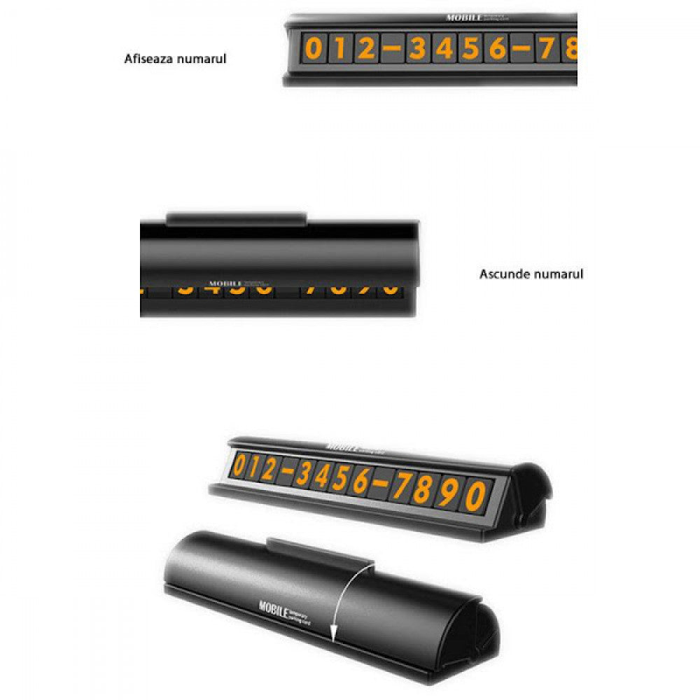 Suport Placuta Numar de Telefon Bord Parcare