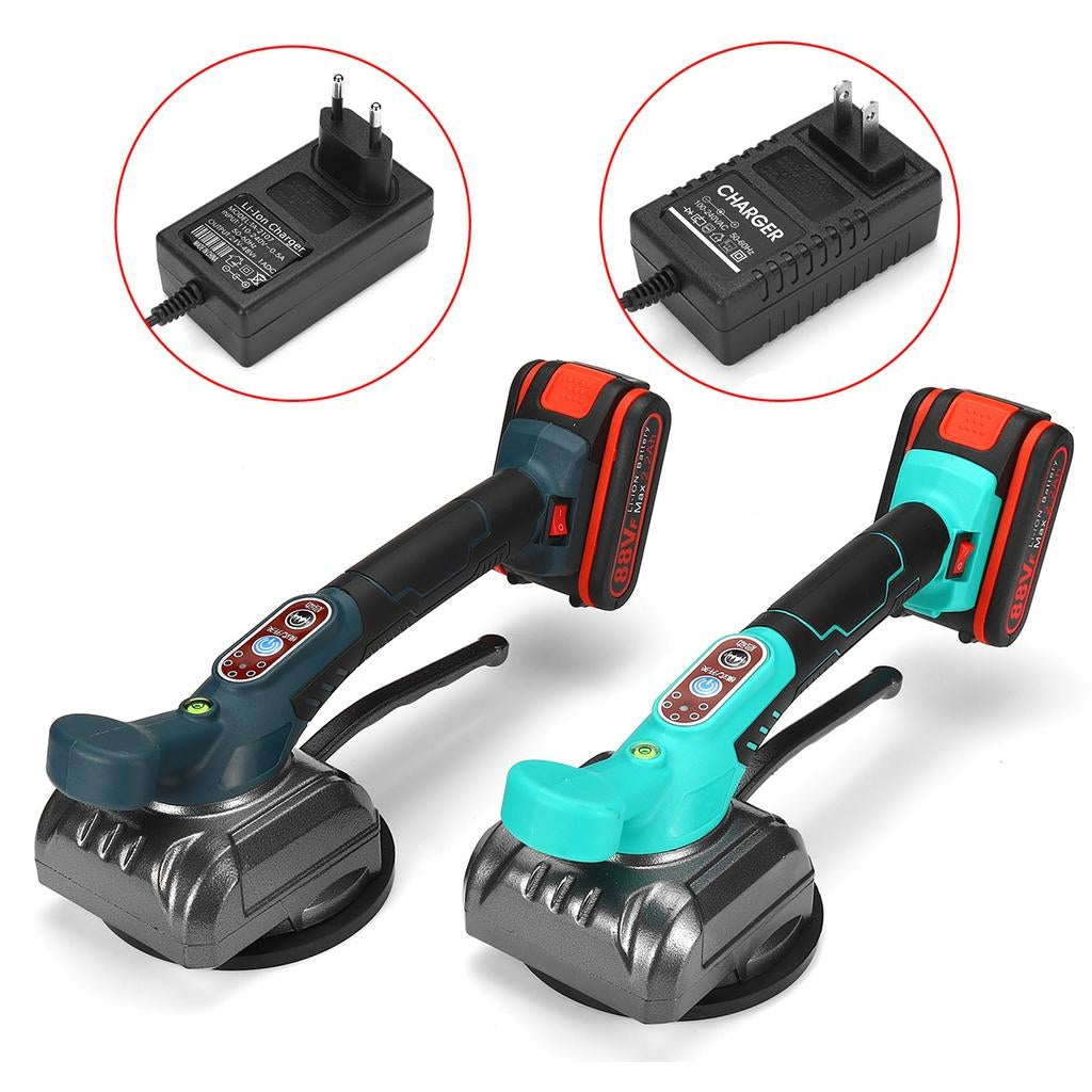 Masina profesionala cu ventuza pentru nivelarea prin vibratii a placilor ceramice, 2 acumulatori 21V