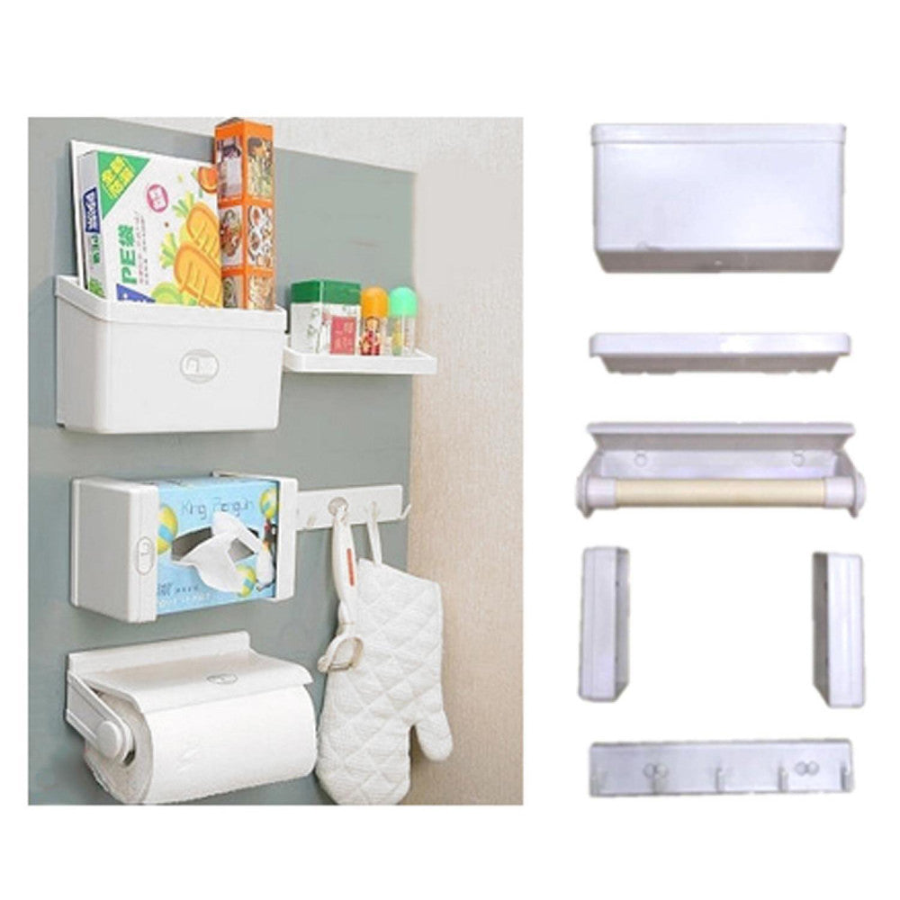 Set 5 organizatoare magnetice pentru frigider