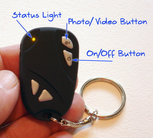 Camera spion tip breloc chei