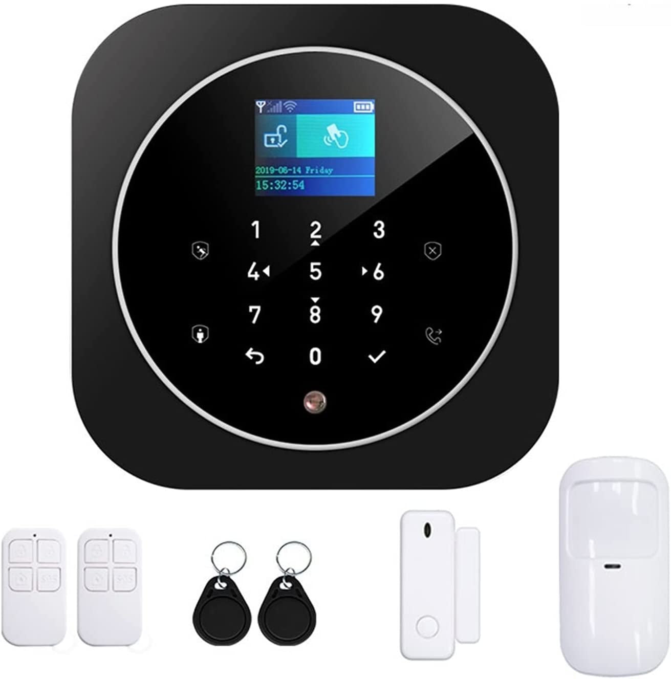Sistem de alarmă pentru casa fara fir, WIFI, GSM, control din aplicatie, Smart Home