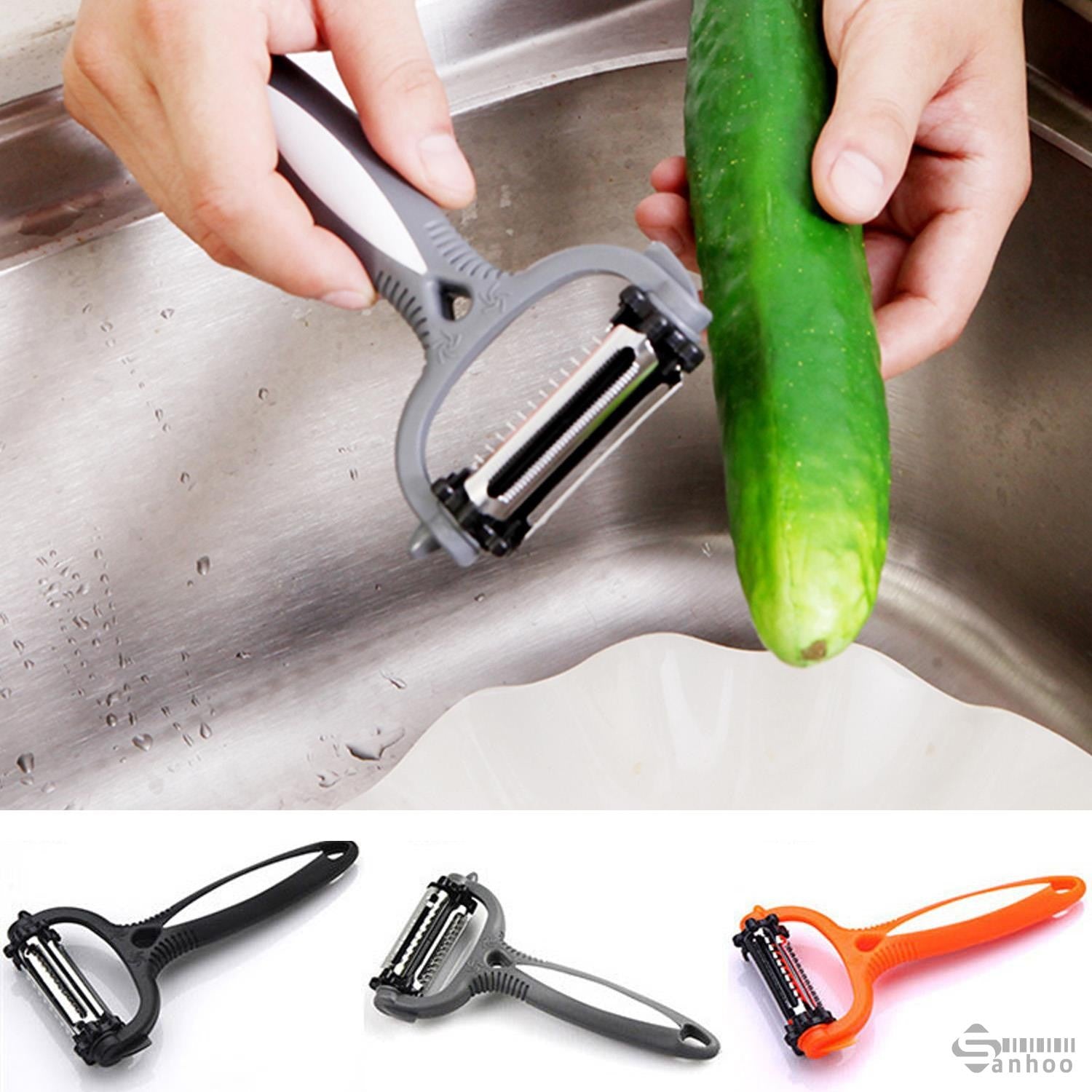 Curatator multifunctional din inox 2in1