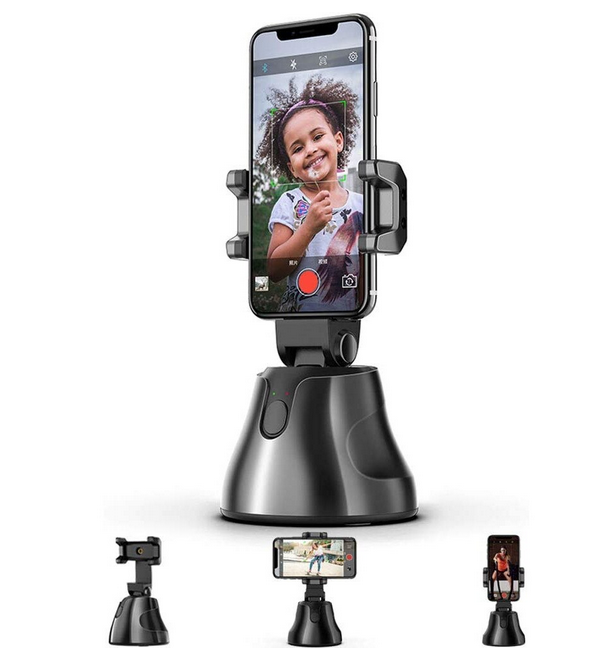 Suport smart Apai Genie, portabil pentru telefoane mobile cu detectare faciala si rotire 360 de grade