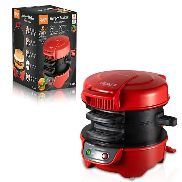 Aparat de Burgeri R.666, 800W, 180CM, Mic Dejun Rapid, Sandvisuri Usor de facut