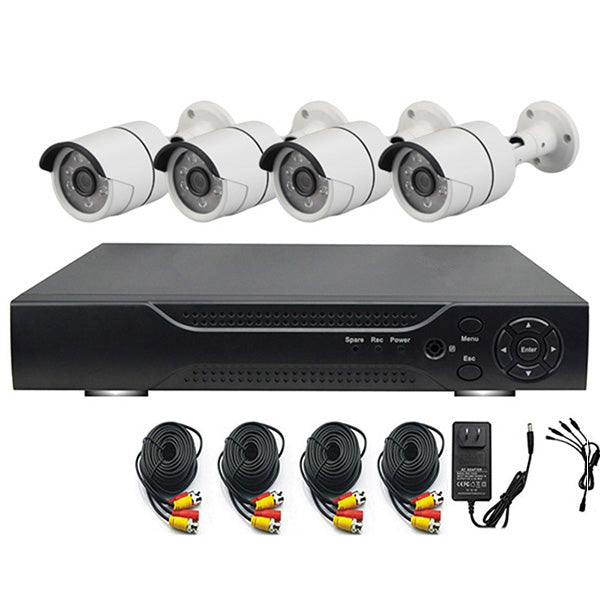Kit CCTV DVR, Sistem Supraveghere, 4 Camere Interior/Exterior (PACHET CU HARD-DISK OPTIONAL)