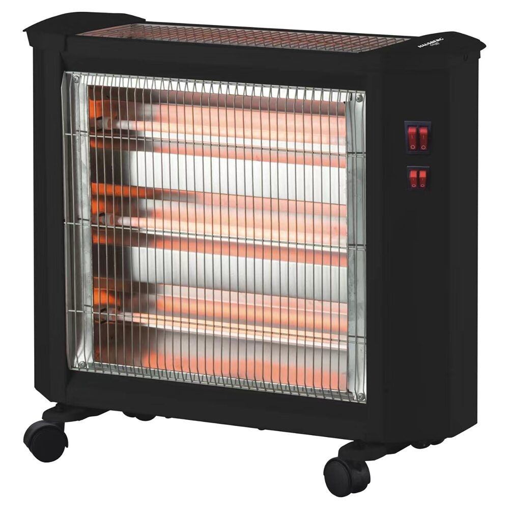 Radiator quartz Hausberg HB 8800, 1600 W, 4 tuburi quartz, 2 trepte putere