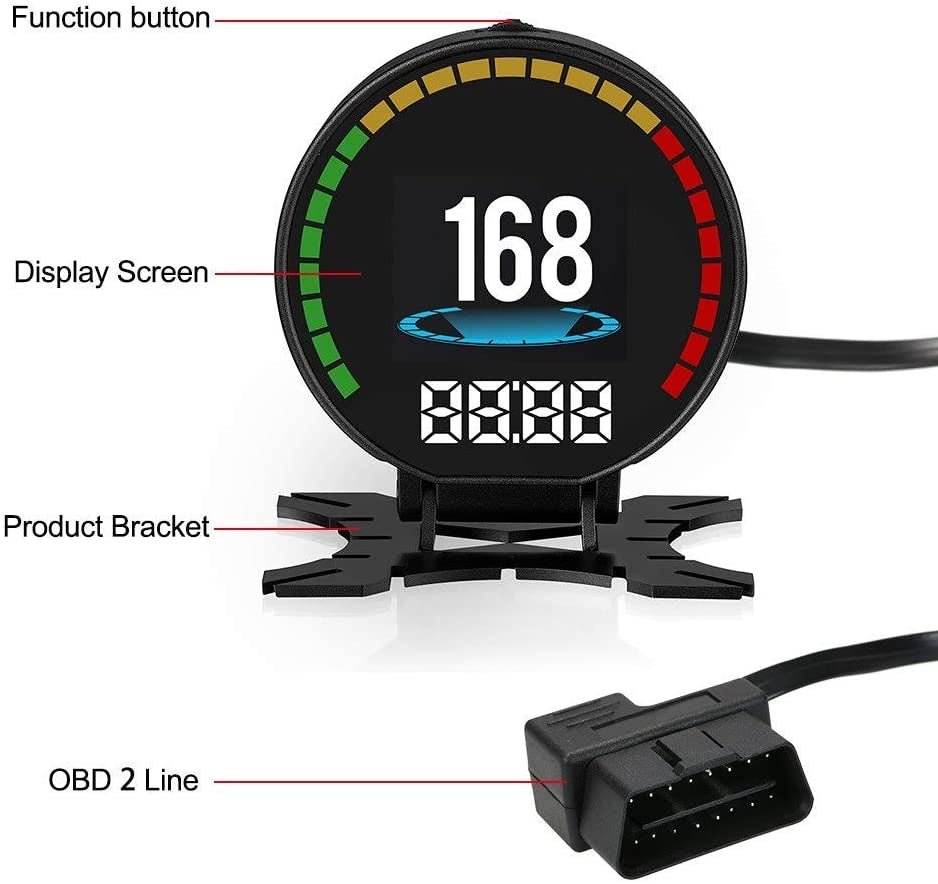 HEAD UP DISPLAY CU SUPORT PENTRU BORD OBD&OBD2