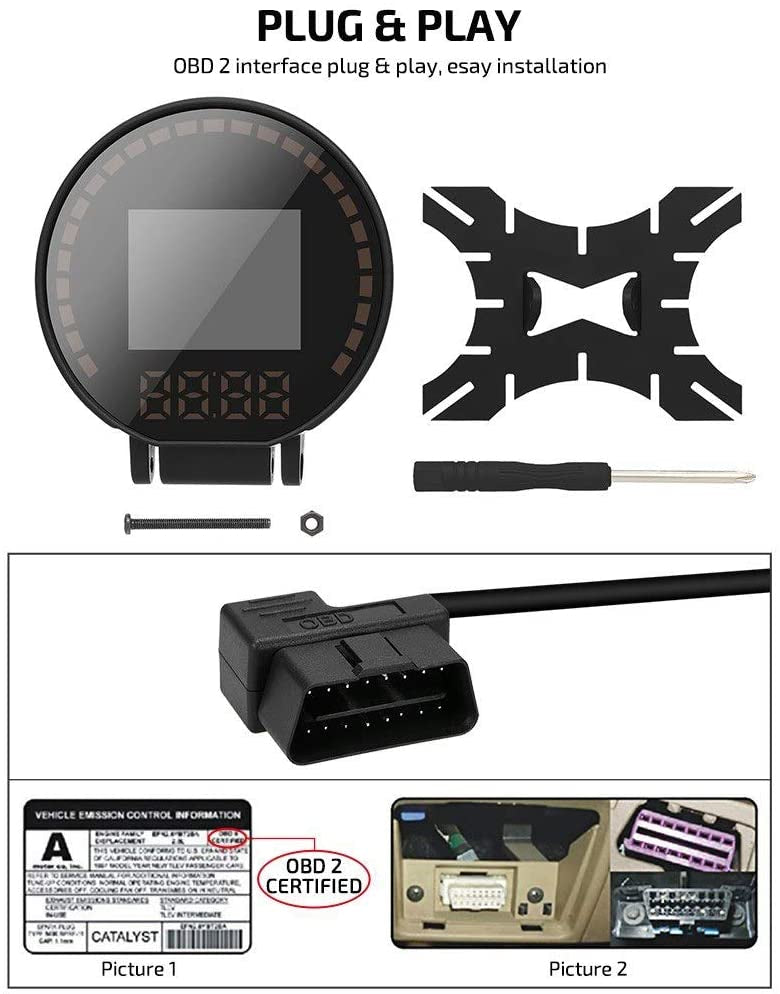 HEAD UP DISPLAY CU SUPORT PENTRU BORD OBD&OBD2