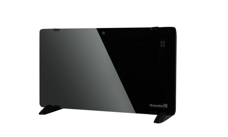 Convector electric slim Hausberg HB-8240, cu ecran tactil, cu telecomanda, termostat si temporizator