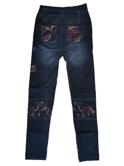 Colanti tip Jeans Set 2 Perechi Imblaniti TeleshopTV