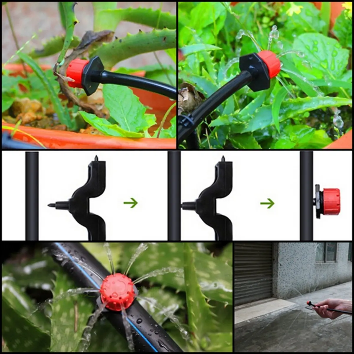 SET 100 PICURATOARE REGLABILE PENTRU IRIGAT