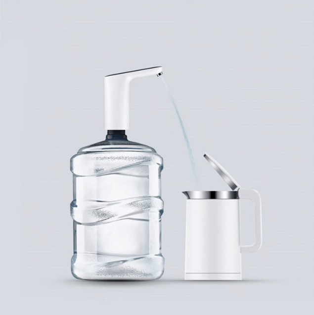 Pompa electrica apa Dispenser Dozator bidon, Reincarcabila USB, Buton ON OFF si buton 600ML