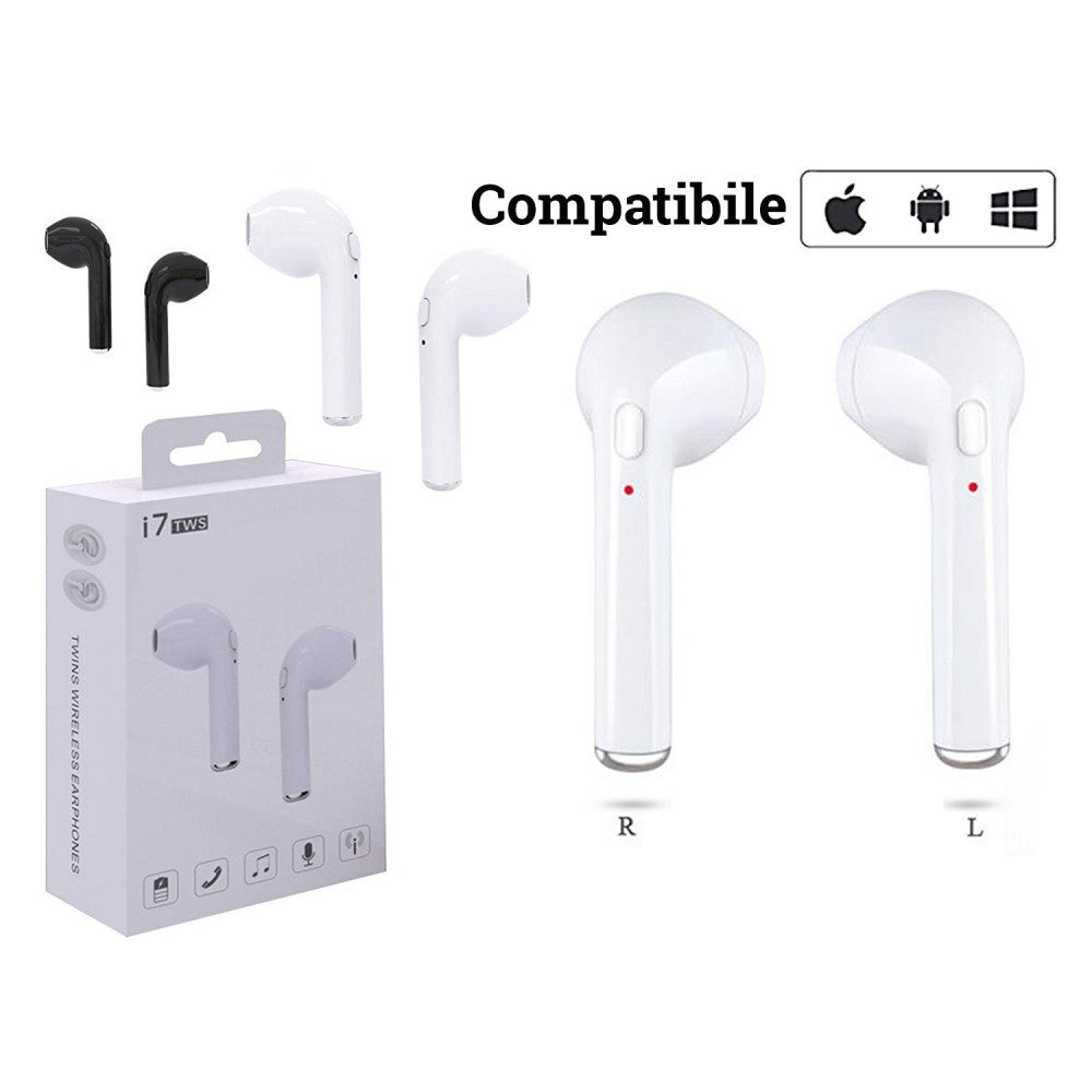 Casti wireless intra-auriculare i7S TWS