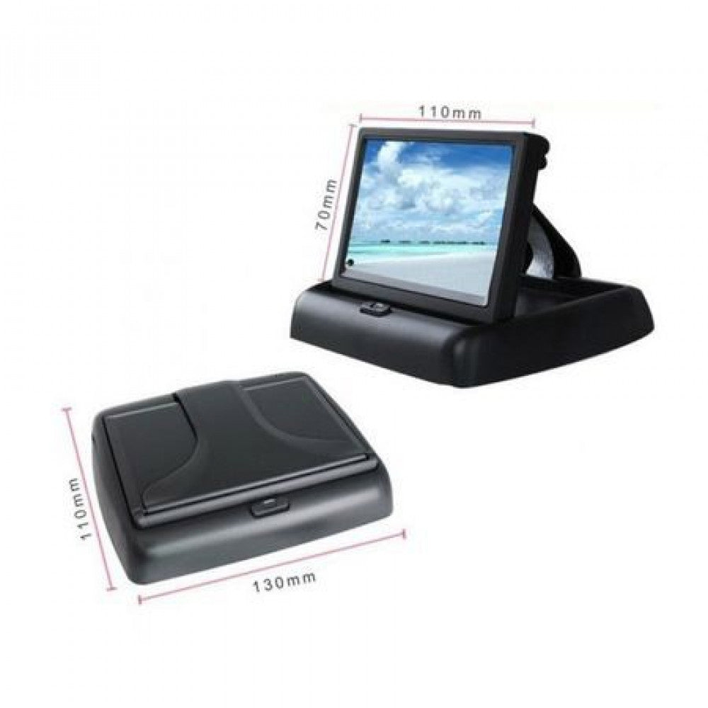 Monitor camera marsarier, Pliabil. LCD, 4.3"