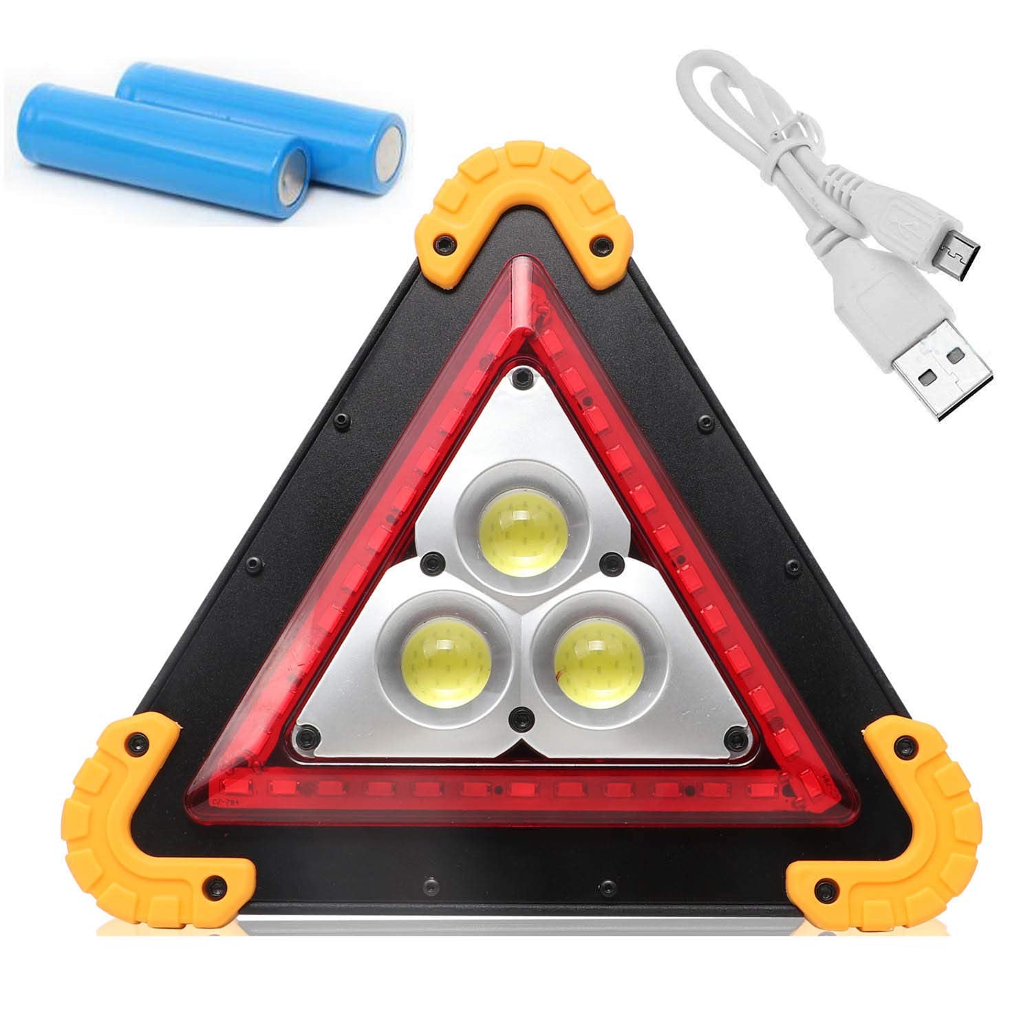 Triunghi avertizare, 3 LED, COB