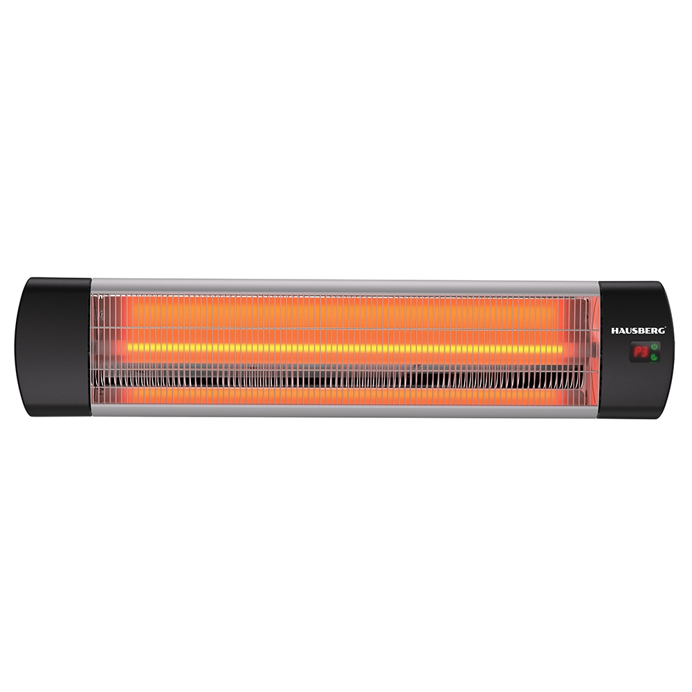 Radiator electric digital cu infrarosu Hausberg HB-8553, 2000W, Telecomanda, 1 tub quartz, 3 trepte putere, protective IP65