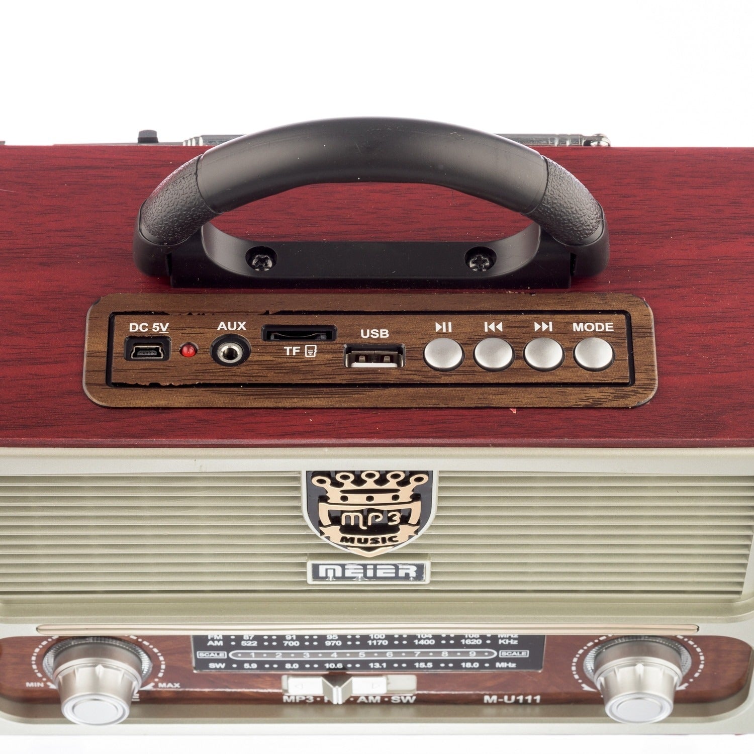 Radio Bluetooth cu MP3 Player, baterie reincarbaila, FM/AM/SW3, antena satelor, USB, SD/ TF CARD, Telecomanda