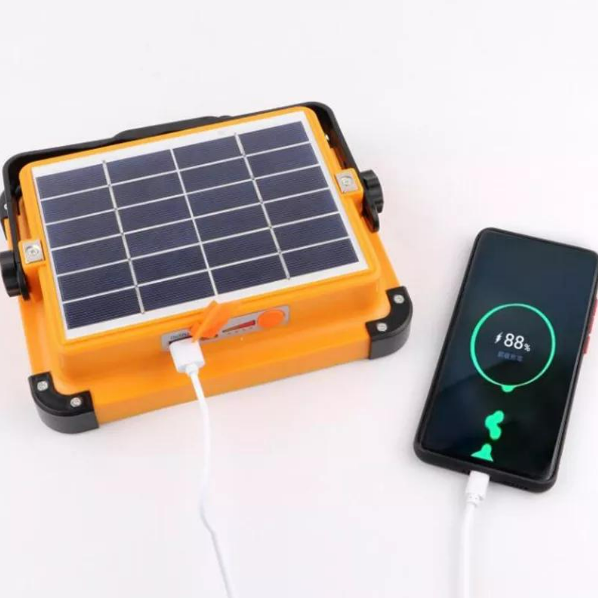 Proiector Led 500W/1000W, Incarcare cu Panou Solar 3 moduri lumina, Functie Stroboscop, Functie Power Bank