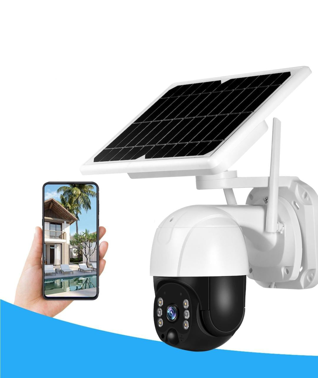 Camera de supraveghere, wireless, cu panou solar, 1080p, WiFi cu cartela sim, infrarosu