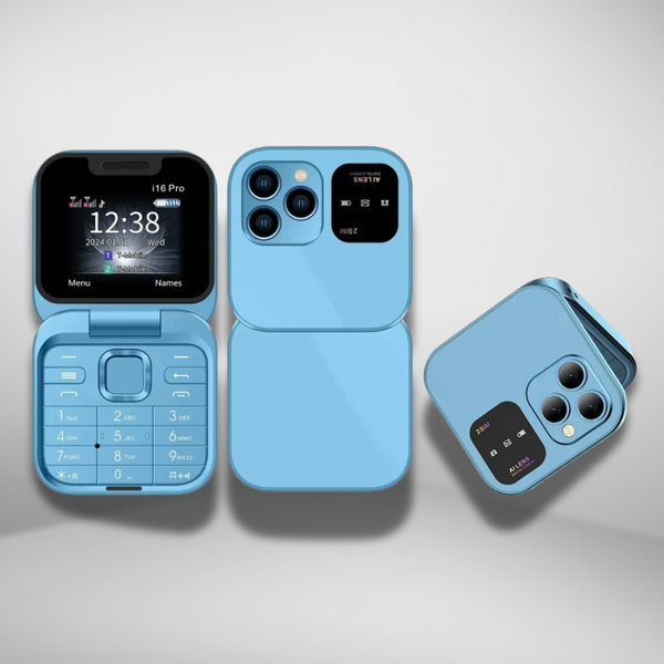 Telefon pliabil i16 Pro - compact, funcțional și elegant