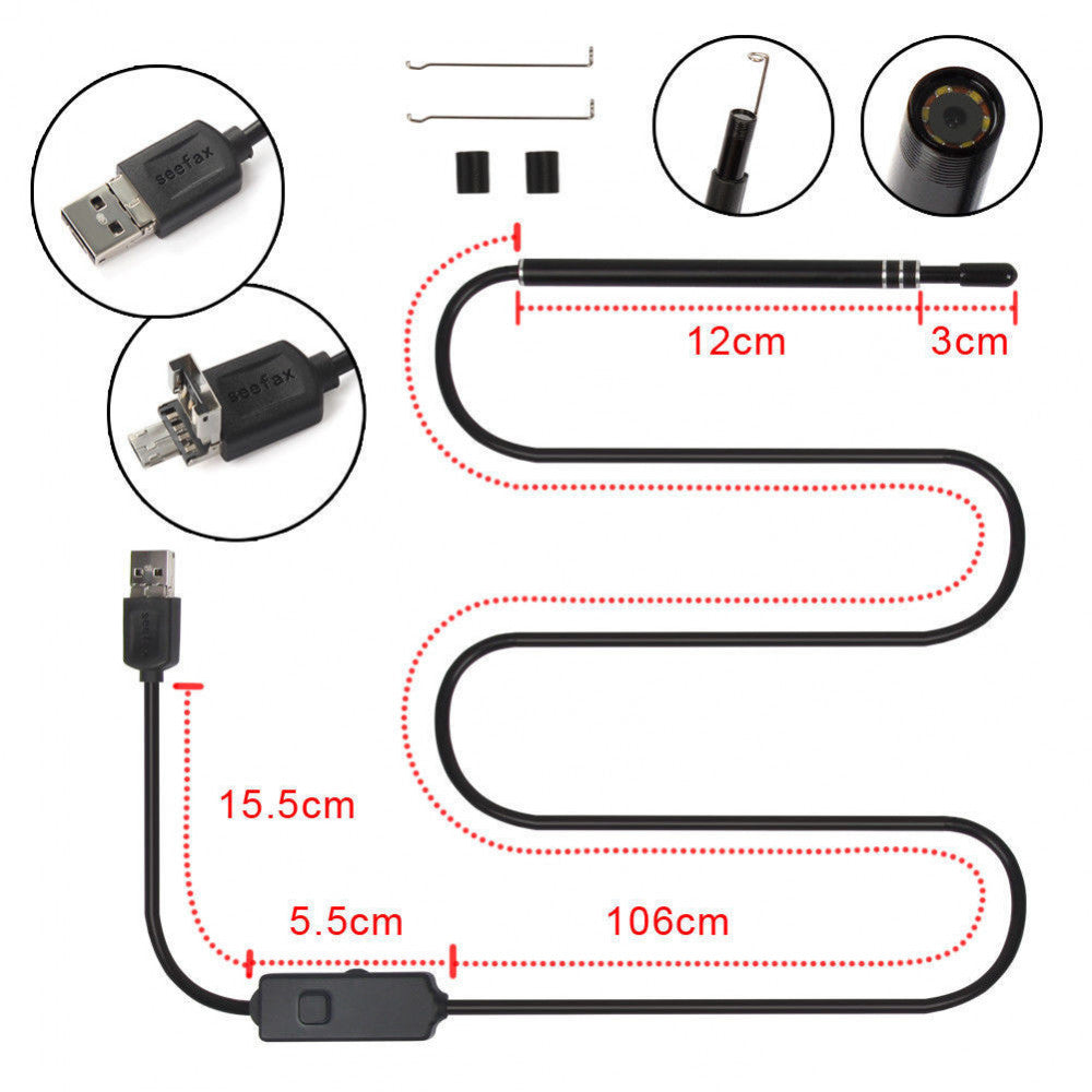 Camera Endoscop Profesional HD Led Usb Original TeleshopTV