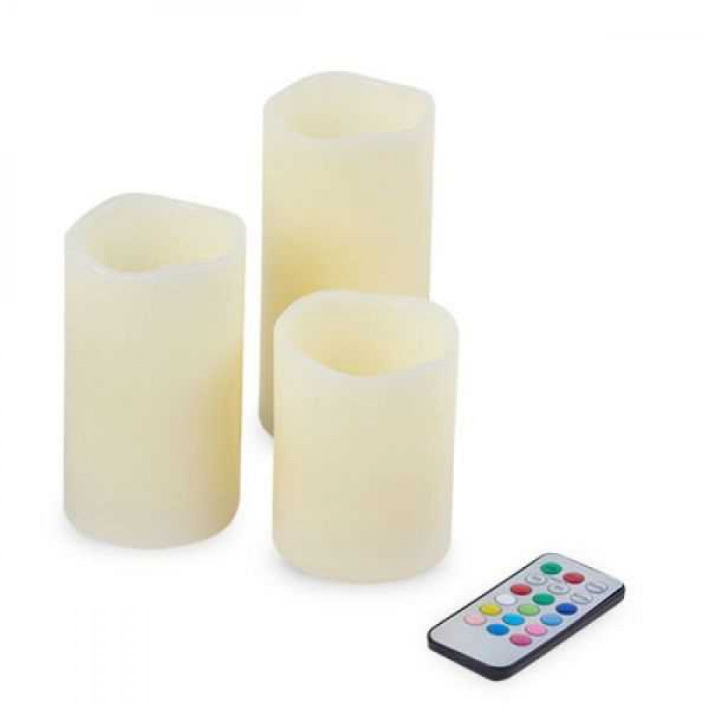Lumanari cu Led si Telecomanda 3 Piese TeleshopTV
