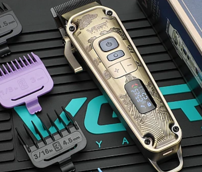 Aparat de tuns cu carcasa metalica premium VGR V-005 Afisaj LED