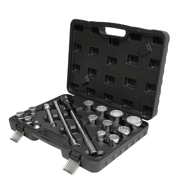 Trusa 16 tubulare 3/4 antrenor cu clichet telescopic