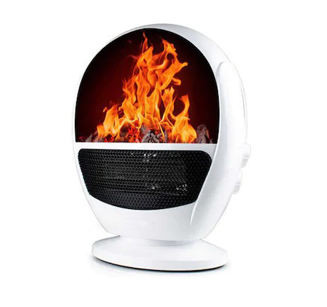 Aeroterma Electrica, Flame Heater, Tip Semineu Cu Simulare Flacari, 1500 W