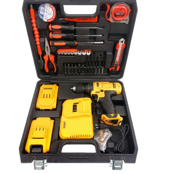 Trusa Bormasina 24V cu 2 acumulator si incarcator + 30 Accesorii