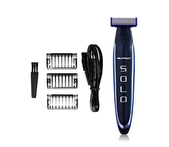 SUPER PROMOTIE! Trimmer facial cu 3 capete, Micro Touch Solo + Cap de duș cu doua fete care are functie de Economisire a apei cu furtun 2M + Boxa Bluetooth CADOU umbrela, TOTUL la doar 119.90 lei!