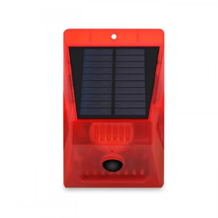 Alarma solara cu lumina de avertizare, senzor de miscare si telecomanda