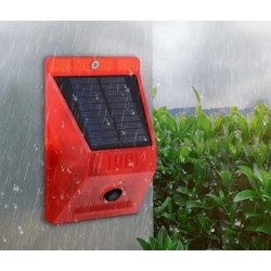 Alarma solara cu lumina de avertizare, senzor de miscare si telecomanda