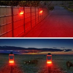 Alarma solara cu lumina de avertizare, senzor de miscare si telecomanda