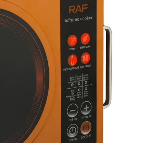 Aragaz cu infrarosu de 3500W, control tactil RAF-8046, poate fi folosit cu toate tipurile de oale si tigai