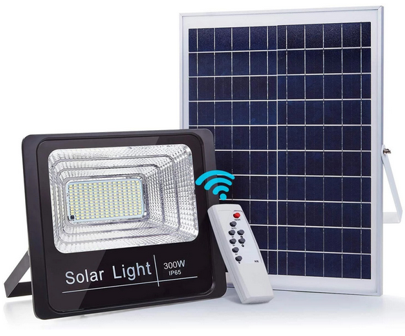 Corp Iluminat LED + Panou cu Incarcare Solara 120W