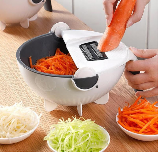 Feliator de legume cu bol si strecurator