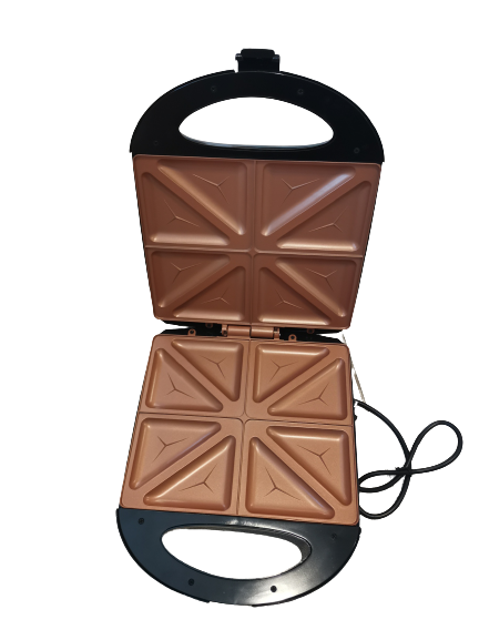 Sandwich maker Morley GH-C094, capacitate 4 sandwich-uri, putere 1500W, strat anti-aderent, indicator luminos