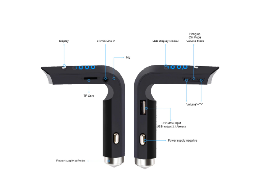 Modulator Fm car kit bluetooth 593