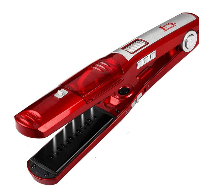 Placa de indreptat parul First Hair FT-8100 cu vapori si reglare temperatura, afisare LED